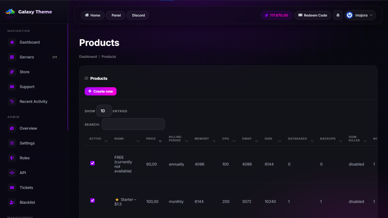 Galaxy Theme
