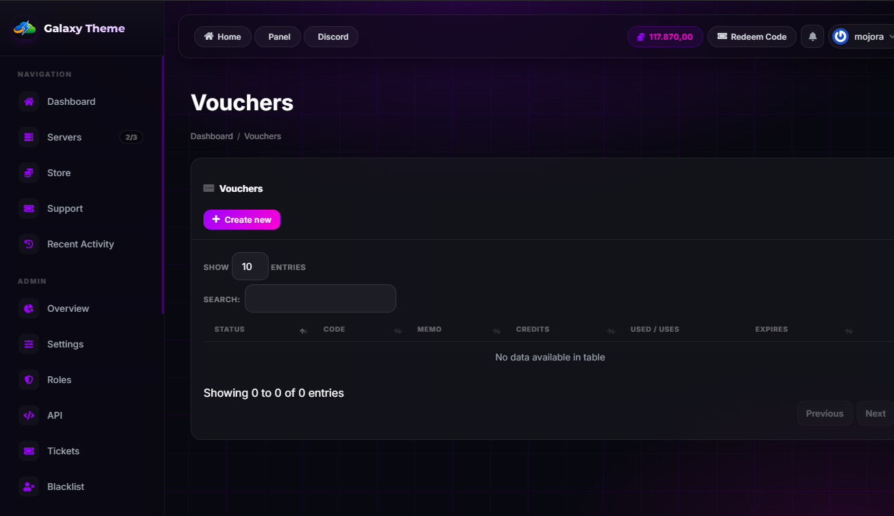 Galaxy Theme
